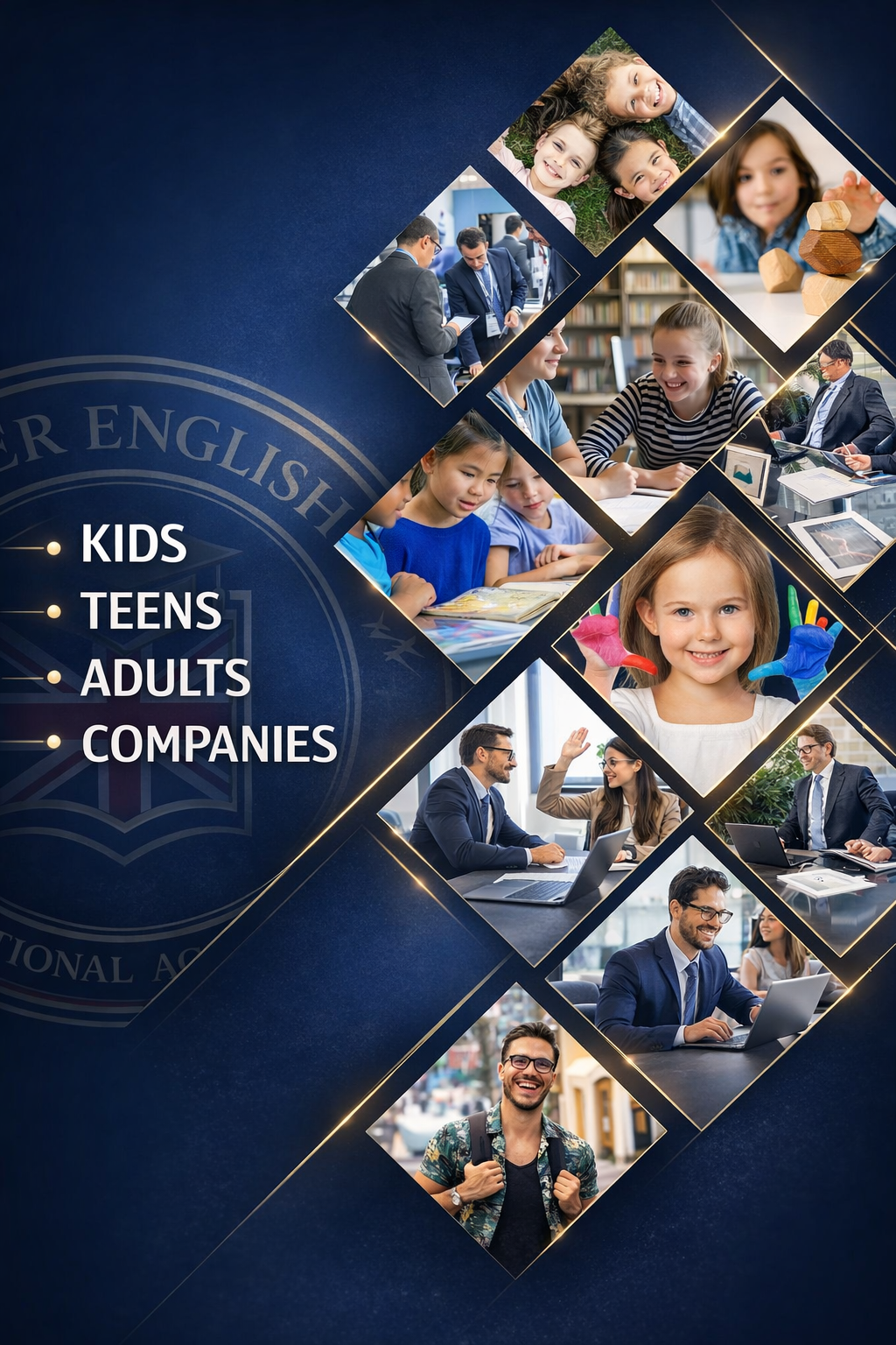 Estudiantes de diferentes edades en Meint Academy